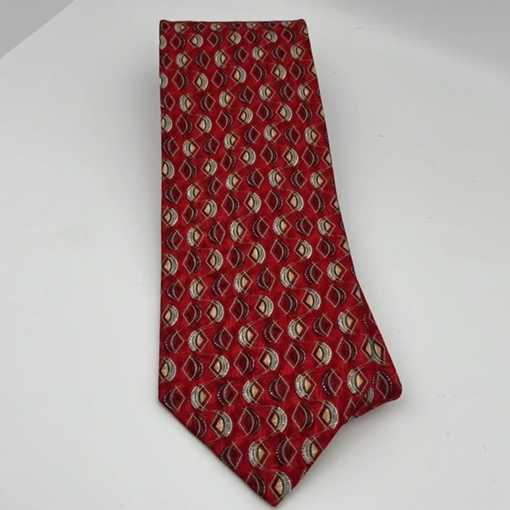 Ermenegildo Zegna Red Silk Tie Made in Italy‎